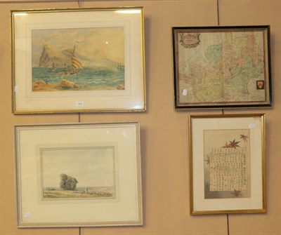 Lot 354 - Attributed to William Clarkson Stanfield RA (1793-1867) ''Gibraltar'', bears signature,...