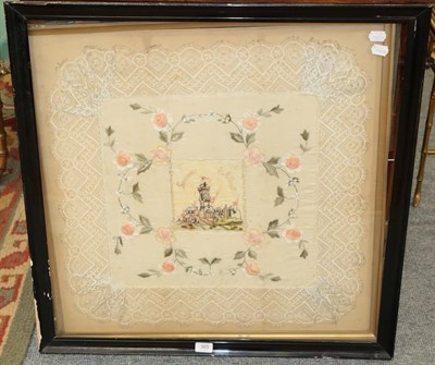 Lot 365 - A Continental WWI silk picture