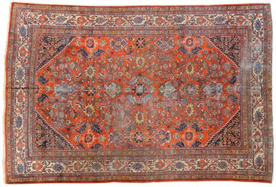 Lot 1125 - Feraghan Mahal Carpet West Persia The madder field with columns of polychrome vines and...