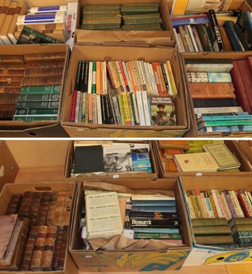 Lot 1102 - ^ Eleven boxes of books, including the works of Charles Dickens, Architecture, paper back...
