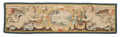 Lot 1137 - Flemish Tapestry Fragment Late 17th/early 18th century  Woven in silks and wool, the central...