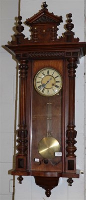 Lot 1203 - A Vienna type striking wall clock