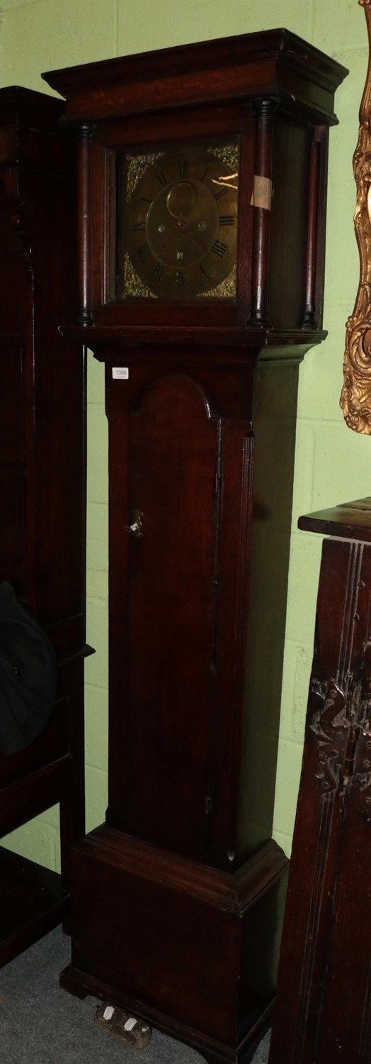 Lot 1356 - An oak thirty hour longcase clock, signed Dd Paterson, Sunderland, circa 1770