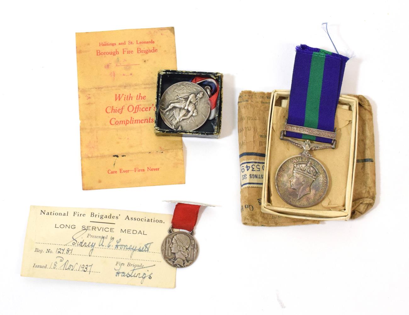 Lot 4 - A General Service Medal 1918-62, awarded to T.14090832 PTE.A.J.ATTWELL. R.A.S.C., with clasp...