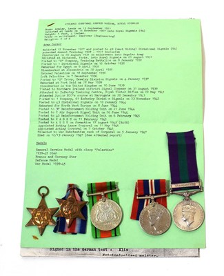 Lot 5 - A Second World War Group of Five Medals, awarded to 2563962 SGLN. A.WATSON. R.SIGNALS.,...