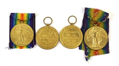 Lot 13 - Four Single R.A.F. Victory Medals, awarded to:- 69889.PTE.1. B..SIMONS; 268801.A.C.2. C.A.McGEORGE