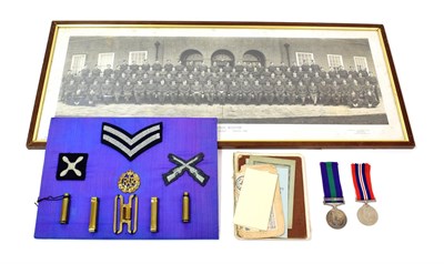 Lot 20 - A Second World War Medal and General Service Medal 1918-62, with clasp PALESTINE 1945-48,...