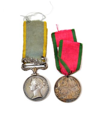 Lot 36 - A Crimea Pair, comprising Crimea Medal 1854, with clasp SEBASTAPOL, awarded to 1576 Robert...