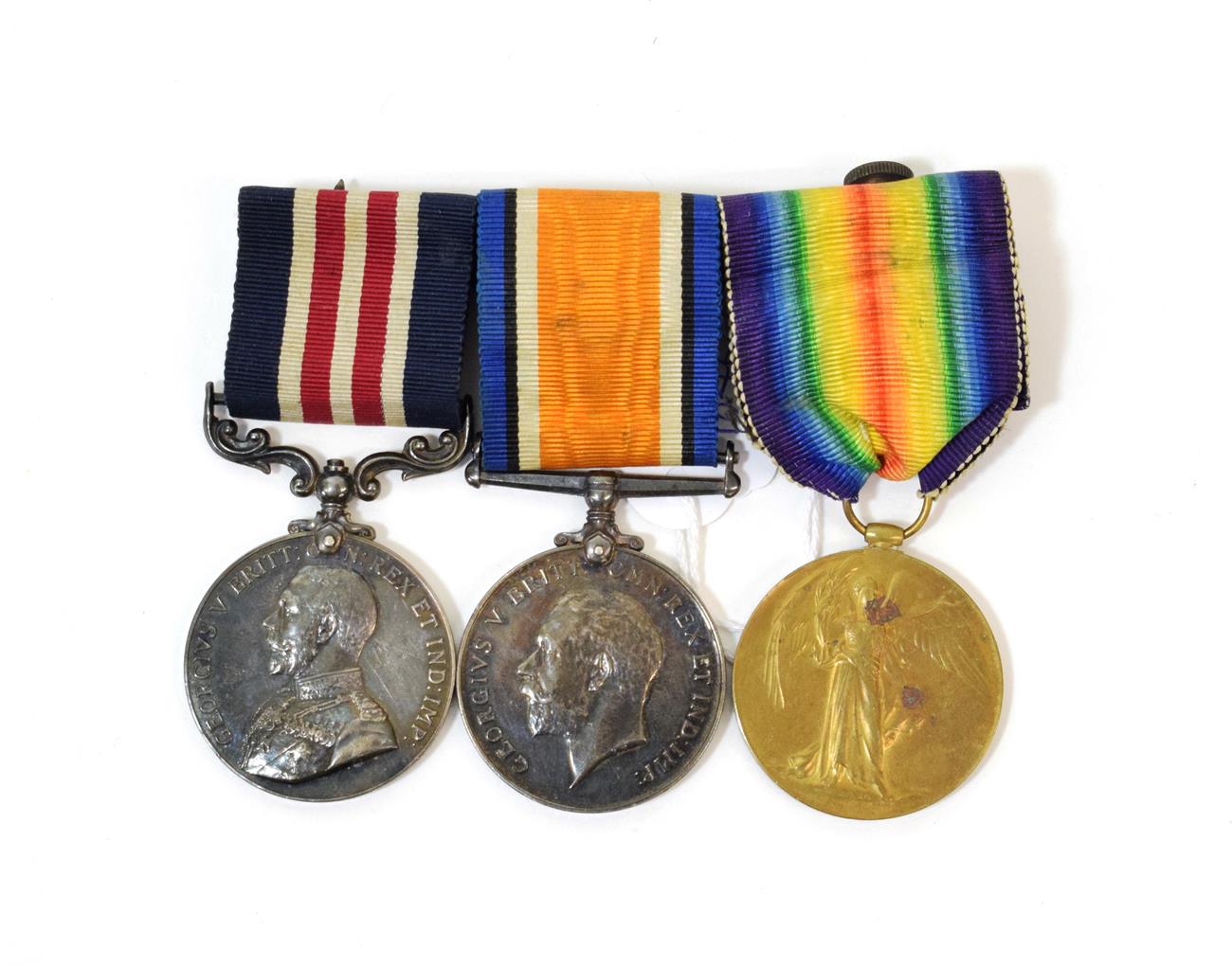 Lot 37 - A First World War MM Trio, awarded to 43558 PTE.(later CPL)P.J.ARMSON. R.IR.RIF., comprising...
