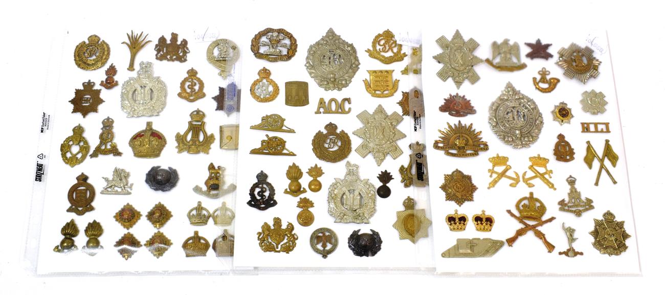 Lot 41 - A Collection of Seventy Five British Military Badges, including two Australian Commonwealth cap and