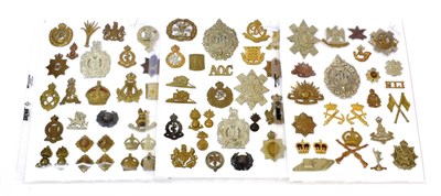 Lot 41 - A Collection of Seventy Five British Military Badges, including two Australian Commonwealth cap and