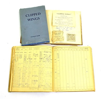 Lot 50 - A Second World War Royal Air Force Pilot's Flying Log Book, to 742018 Warrant Officer Donald Blair