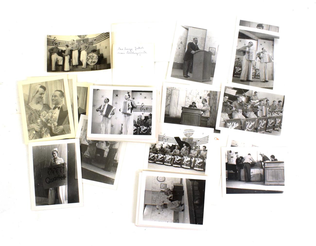 Lot 134 - Auschwitz Concentration Camp Orchestra Interest - a Collection of Sixty Two Black and White...