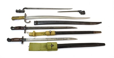 Lot 161 - A Collection of Five Bayonets, comprising Sanderson sword Pattern 1907, with scabbard and...