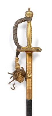 Lot 171 - An Edwardian Court Sword, the 79.5 cm blade etched with Royal cypher, crossed standards,...