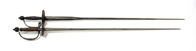 Lot 183 - An 18th Century Small Sword, with 82cm triangular section steel blade, the steel hilt with...