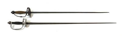 Lot 189 - A 17th Century Small Sword, with 74.5cm double edge diamond section steel blade, steel hilt...