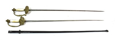 Lot 190 - A 19th Century Continental Court Sword, the 77cm triangular section steel blade etched with...