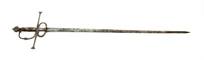Lot 198 - A 19th Century Copy of a 17th Century Rapier, the 85.5cm double edge steel blade with a central...