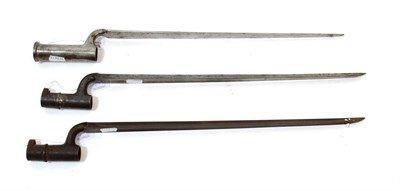 Lot 207 - A Brown Bess New Land Pattern Socket Bayonet, the 41cm triangular section steel blade with...