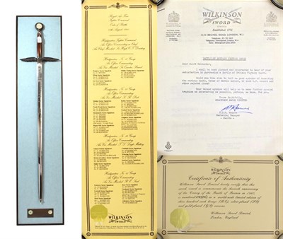 Lot 222 - A Wilkinson Sword 30th Anniversary of the Battle of Britain Commemorative Sword, the 89cm...
