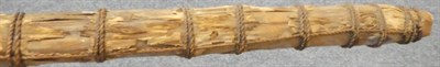 Lot 243 - An Early/Mid 20th Century Kiribati (Gilbert Islands) Three Pronged Shark-Toothed Sword, constructed