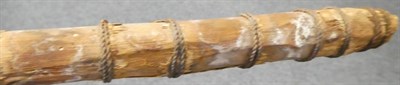Lot 243 - An Early/Mid 20th Century Kiribati (Gilbert Islands) Three Pronged Shark-Toothed Sword, constructed