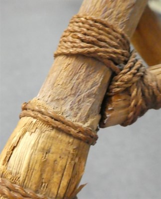Lot 243 - An Early/Mid 20th Century Kiribati (Gilbert Islands) Three Pronged Shark-Toothed Sword, constructed