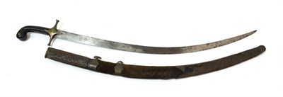 Lot 247 - An Early 19th Century Ottoman Shamshir, one side of the 78cm single edge curved steel blade...