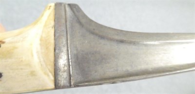 Lot 249 - An Early 19th Century Indo Persian Pesh Kabz, with 26cm single edge T section steel blade, with...