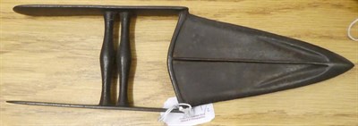Lot 249 - An Early 19th Century Indo Persian Pesh Kabz, with 26cm single edge T section steel blade, with...