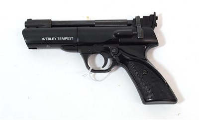 Lot 285 - PURCHASER MUST BE 18 YEARS OF AGE OR OVER A Webley, ''Webley Tempest'', .22 Calibre Air Pistol,...