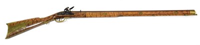 Lot 300 - REGISTERED FIREARMS DEALER ONLY A Working Copy of a Flintlock Kentucky Rifle, with 84cm...