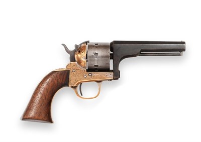 Lot 322 - A .32 Rimfire Moore's Patent Seven Shot Belt Revolver, number 6908, the 10cm octagonal sight barrel