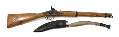 Lot 328 - A Victorian Enfield Percussion Two Band Cavalry Carbine, as issued to mounted Customs Officers, the