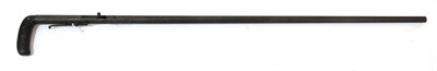 Lot 330 - A 19th Century Percussion Walking Stick Gun, the 71cm tapering steel barrel with Birmingham...