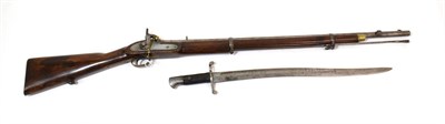 Lot 343 - A Victorian 1856 Pattern Enfield Sepoy Two Band Percussion Musket, the right side of the 83.5cm...