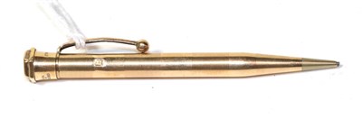 Lot 11 - A 9 carat gold ''Yard-O-Lette'' propelling pencil