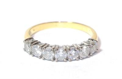 Lot 42 - A diamond seven stone ring, finger size M