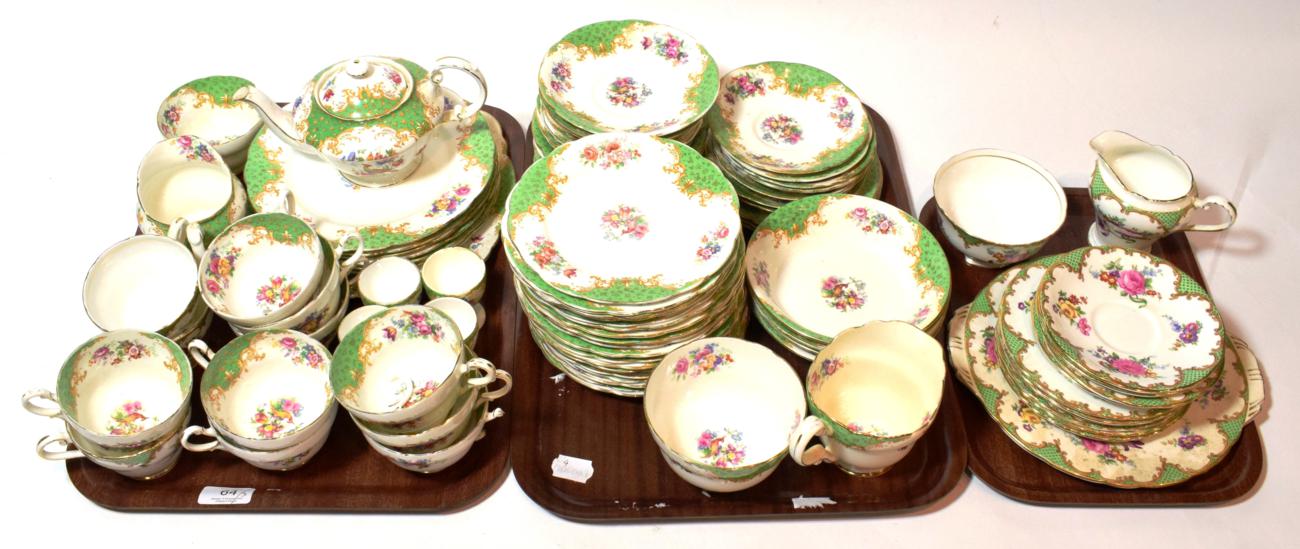 Lot 64 - Aynsley ware tea wares, including serving plate, milk just and various side plates, together with a