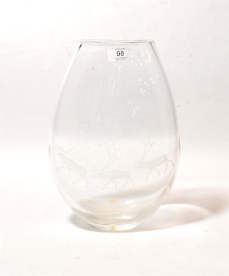 Lot 98 - An Orrefors Christmas vase