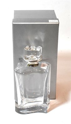 Lot 153 - An Elizabeth II silver-mounted glass decanter, by Broadway and Co., Birmingham, 2008, shaped oblong