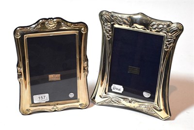 Lot 157 - Two Elizabeth II silver photograph-frames, by Carrs, Sheffield, 2005 and 2010, each oblong, one...