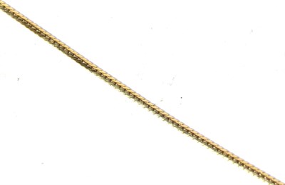 Lot 285 - A herringbone necklace, stamped '585', length 39.5cm