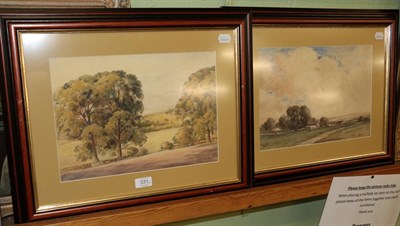 Lot 331 - George Sykes (19th century) A pair of rural landscapes, signed, watercolours, 25.5cm by 36cm