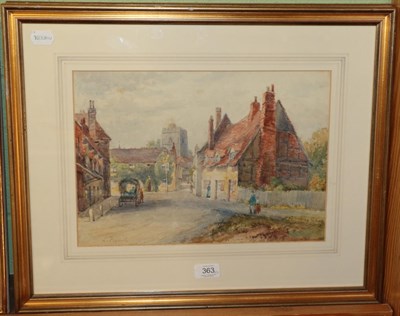 Lot 363 - Louisa Fennell (1847-1930) Bray near Windsor and another village landscape, a pair, signed,...