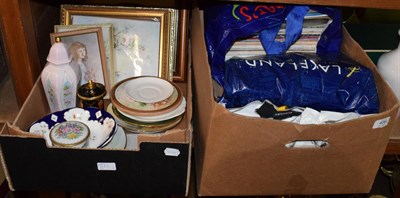 Lot 406 - A quantity of hand-painted ceramics by Jean Mawson and other artists; bags; BCPAA magazines;...