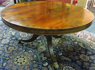 Lot 1234 - A George IV Mahogany and Crossbanded Circular Breakfast Table, 2nd quarter 19th century, the...