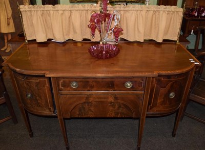 Lot 550 - A 19th century mahogany sideboard