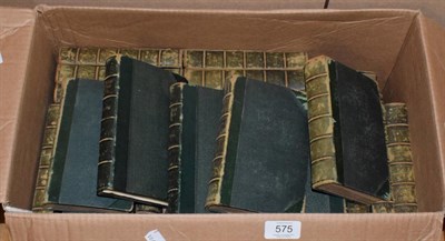 Lot 575 - Sir Walter Scott, The Waverley Novels, 1841, Robert Cadell, half leather bindings, in one box...